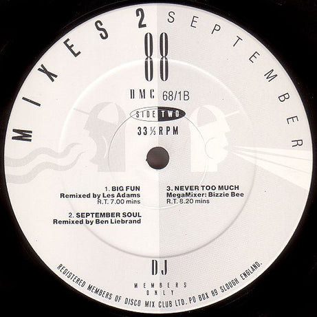 Various : September 88 - Mixes 1 (12", P/Mixed)