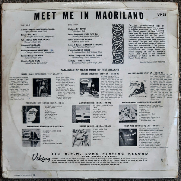 Various : Meet Me In Maoriland (LP)