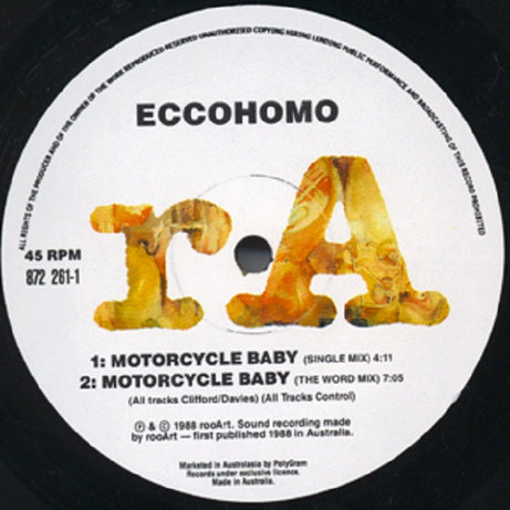 Ecco Homo : Motorcycle Baby (12")