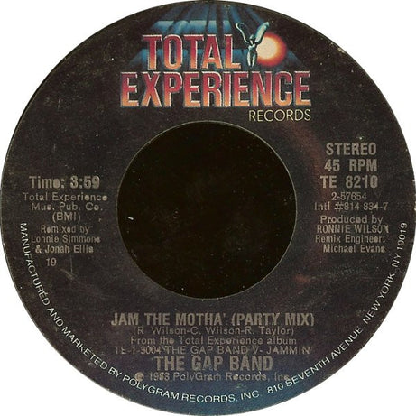 The Gap Band : Jam The Motha' (7", Styrene)