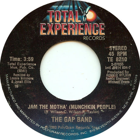 The Gap Band : Jam The Motha' (7", Styrene)