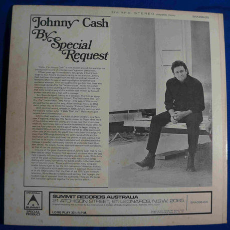 Johnny Cash : By Special Request (LP, Comp, J. )