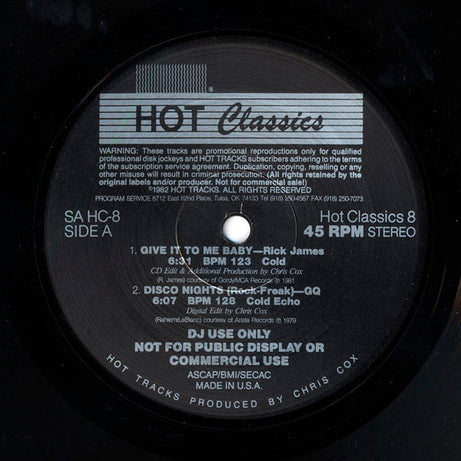Various : Hot Classics, Issue 8 (2x12", Comp, Promo)