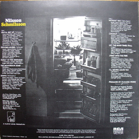 Harry Nilsson : Nilsson Schmilsson (LP, Album)