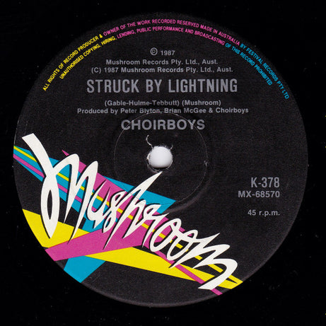 Choirboys : Run To Paradise (7", Single)