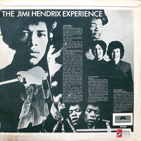 The Jimi Hendrix Experience : Are You Experienced (LP, Album, Mono)