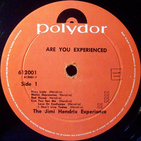 The Jimi Hendrix Experience : Are You Experienced (LP, Album, Mono)