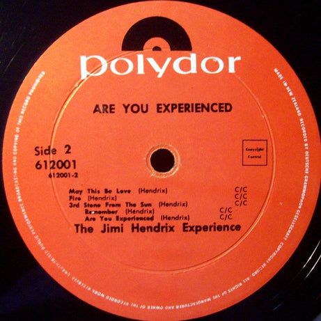 The Jimi Hendrix Experience : Are You Experienced (LP, Album, Mono)