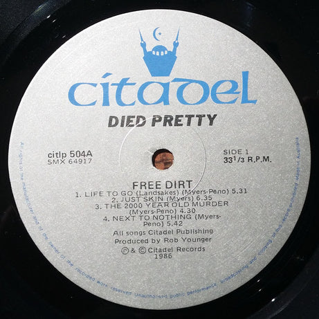 Died Pretty : Free Dirt (LP, Album)