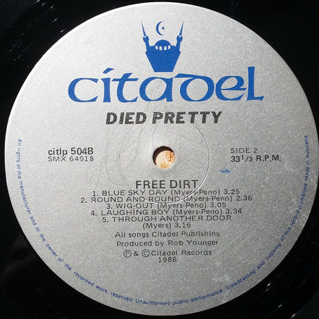 Died Pretty : Free Dirt (LP, Album)
