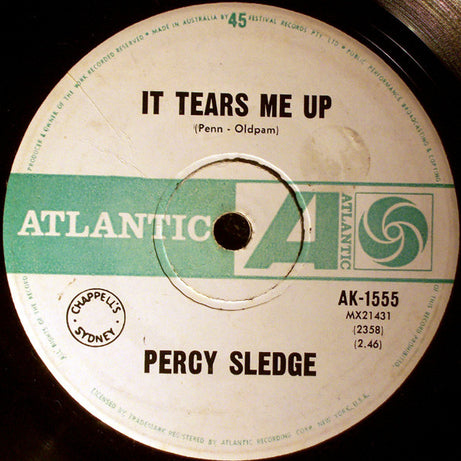 Percy Sledge : It Tears Me Up / Heart Of A Child (7")
