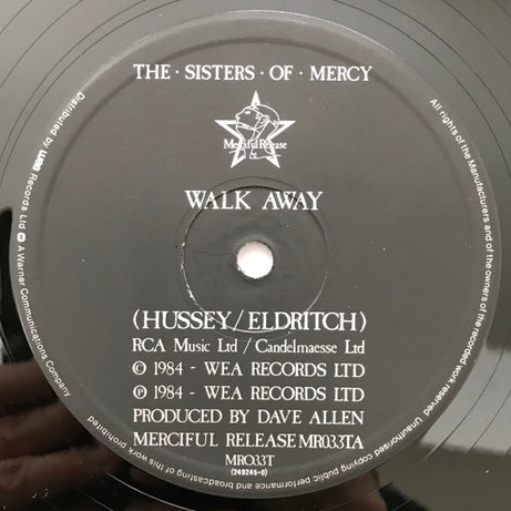 The Sisters Of Mercy : Walk Away (12", Single, PRS)