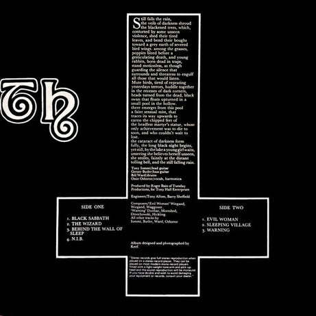 Black Sabbath : Black Sabbath (LP, Album, Ltd, RE, Pur)
