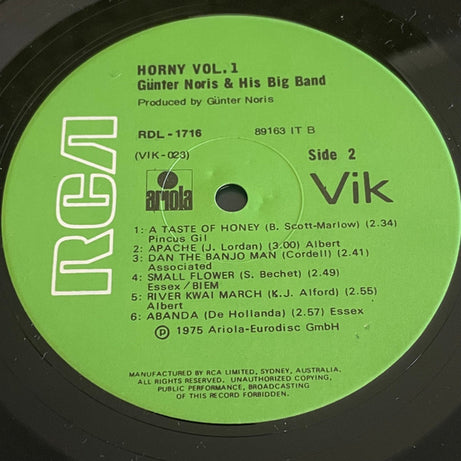 Günter Noris : Horny Volume One (LP)