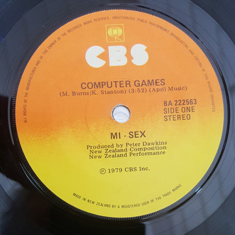 Mi-Sex : Computer Games (7", Single)