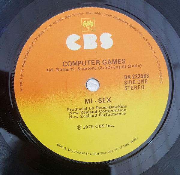 Mi-Sex : Computer Games (7", Single)