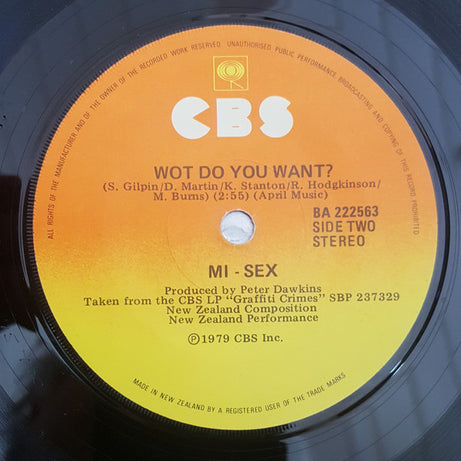 Mi-Sex : Computer Games (7", Single)