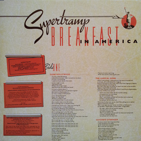 Supertramp : Breakfast In America (LP, Album)