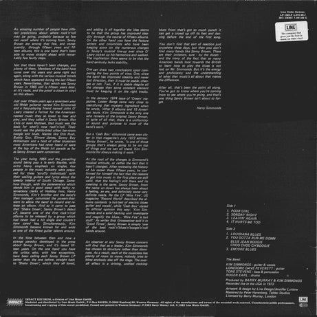 Savoy Brown : Just Live (LP, Whi)