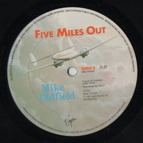 Mike Oldfield : Five Miles Out (LP, Album, Gat)