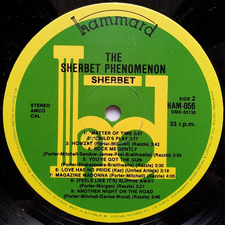Sherbet : The Sherbet Phenomenon (LP, Comp)