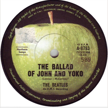 The Beatles : The Ballad Of John And Yoko (7", Single, Mono)