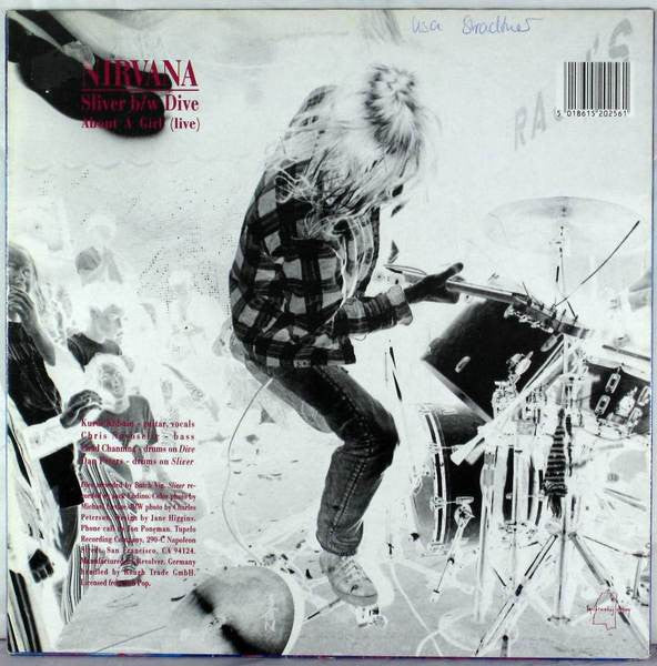 Nirvana : Sliver b/w Dive (12", Single, RP, Blu)