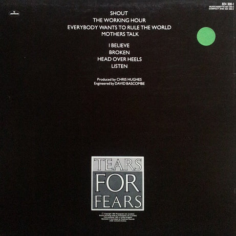 Tears For Fears : Songs From The Big Chair (LP, Album)