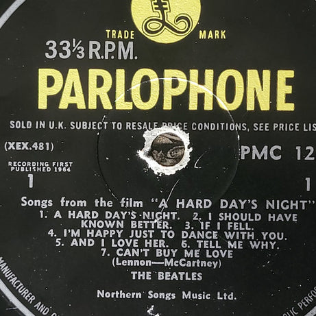 The Beatles : A Hard Day's Night (LP, Album, Mono, MT )