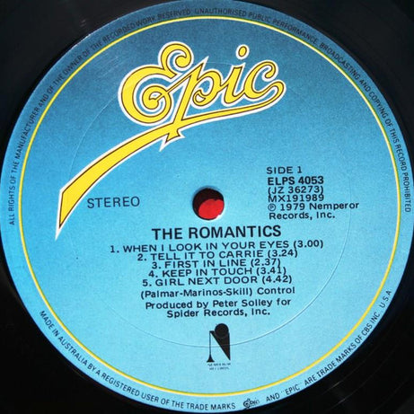 The Romantics : The Romantics (LP, Album)
