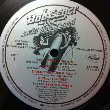 Bob Seger & The Silver Bullet Band* : Stranger In Town (LP, Album, Spe)