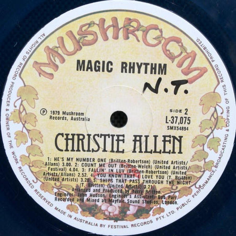 Christie Allen : Magic Rhythm (LP, Album, Blu)