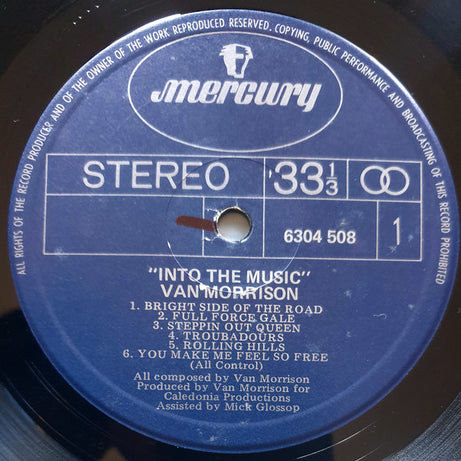 Van Morrison : Into The Music (LP, Album)