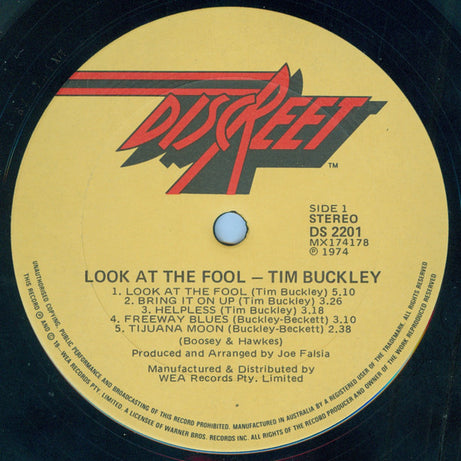 Tim Buckley : Look At The Fool (LP, Album)
