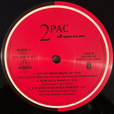 2Pac : All Eyez On Me (4xLP, Album, RE, Gat)