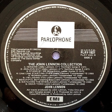 John Lennon : The John Lennon Collection (LP, Comp)