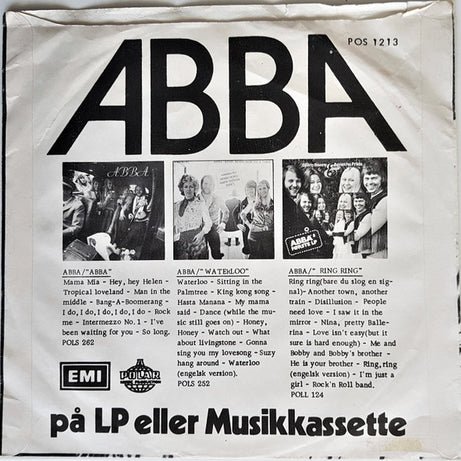 ABBA : SOS (7", Single, Yel)