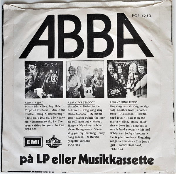 ABBA : SOS (7", Single, Yel)