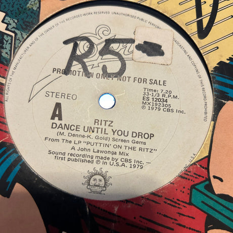 Ritz : Dance Until You Drop (12")
