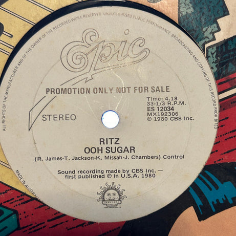 Ritz : Dance Until You Drop (12")