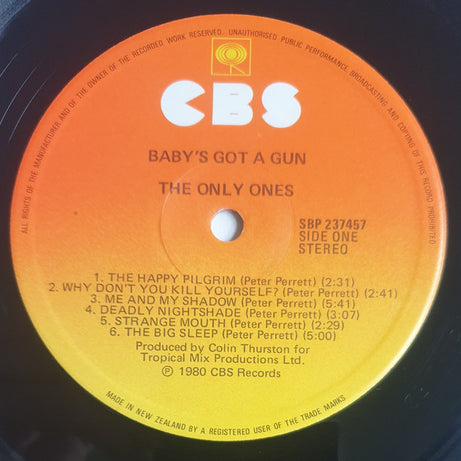 The Only Ones : Baby's Got A Gun (LP, Album)
