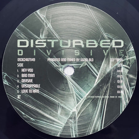 Disturbed : Divisive (LP, Album, Dar)