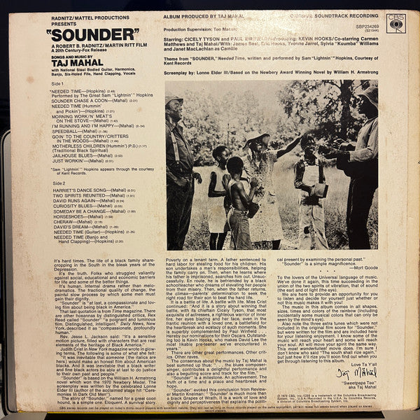 Taj Mahal : "Sounder" (LP, Album)