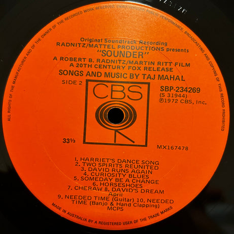 Taj Mahal : "Sounder" (LP, Album)