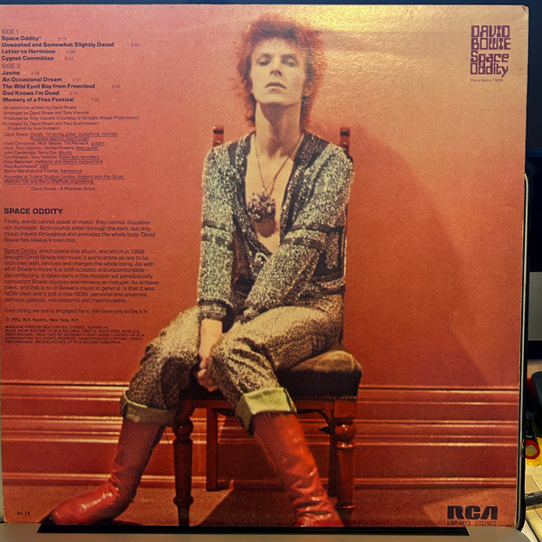 David Bowie : Space Oddity (LP, Album, RE)