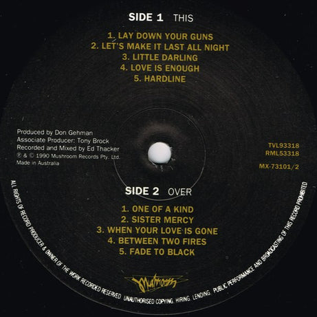 Jimmy Barnes : Two Fires (LP, Album)