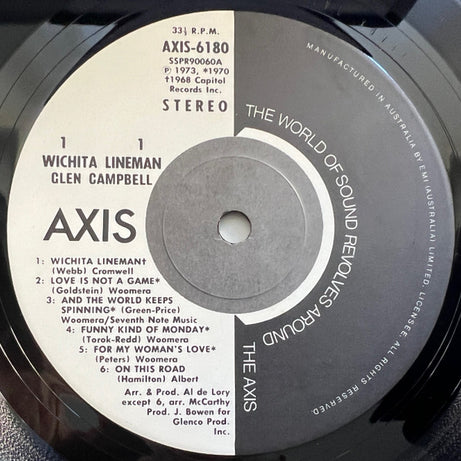 Glen Campbell : Wichita Lineman (LP, Album, RE)