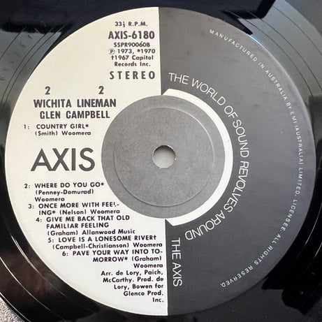 Glen Campbell : Wichita Lineman (LP, Album, RE)