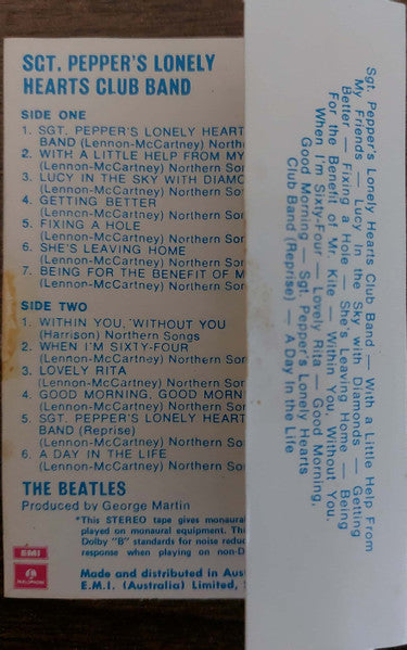 The Beatles : Sgt. Pepper's Lonely Hearts Club Band (Cass, Album, RE, Dol)