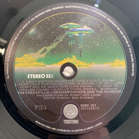 Graham Parker And The Rumour : The Parkerilla (LP, gat)